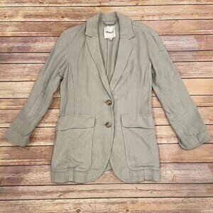 Madewell Linen Breezewoven Larsen Blazer